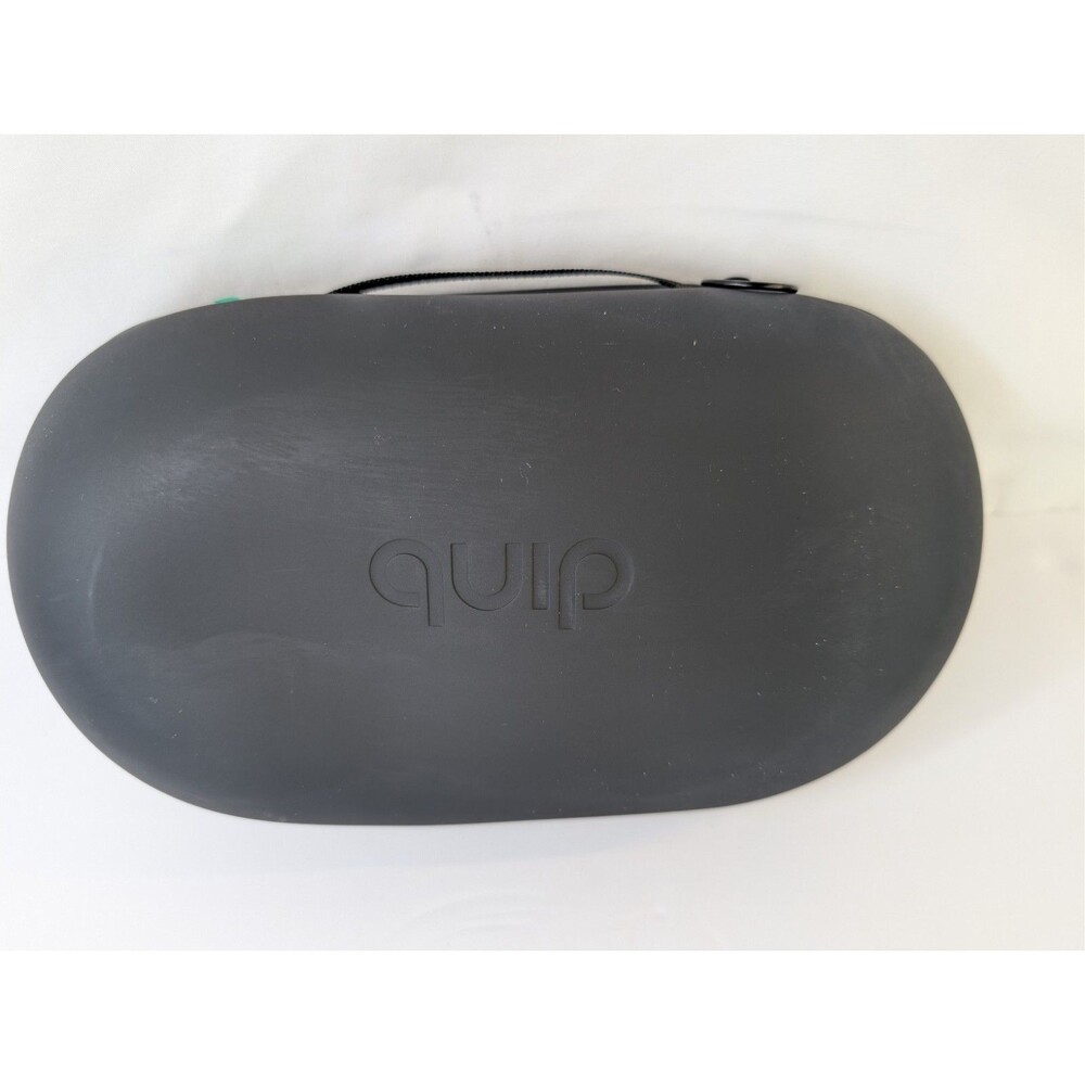 Quip Refresh Bag Toiletry Case Black Silicone Travel Dopp Kit Makeup Storage